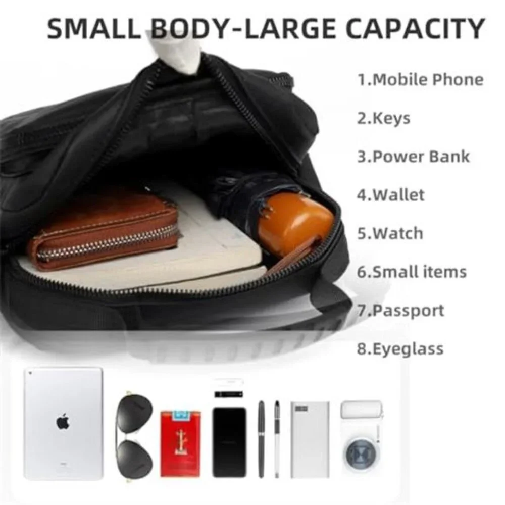Small Messenger Bag for Men Women Purse for Men Multi Pocket Purses Bag Hold